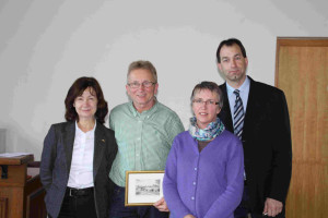 Monika und Sebastian Metzger mit Ingrid Stryjsky und Joachim Eck