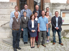 Vorstand von links nach rechts Unten: Dr. Cord Tappe, Sibylle Gernert, Ingrid Stryjski, Christiane Halbleib, Stefan Schroll, Rita Motschiedler, Matthias Gernert Oben: Tobias Brandt, Martin Rummel, Gerhard Grünewald, Thomas Rütten (es fehlt Mona Sattler)